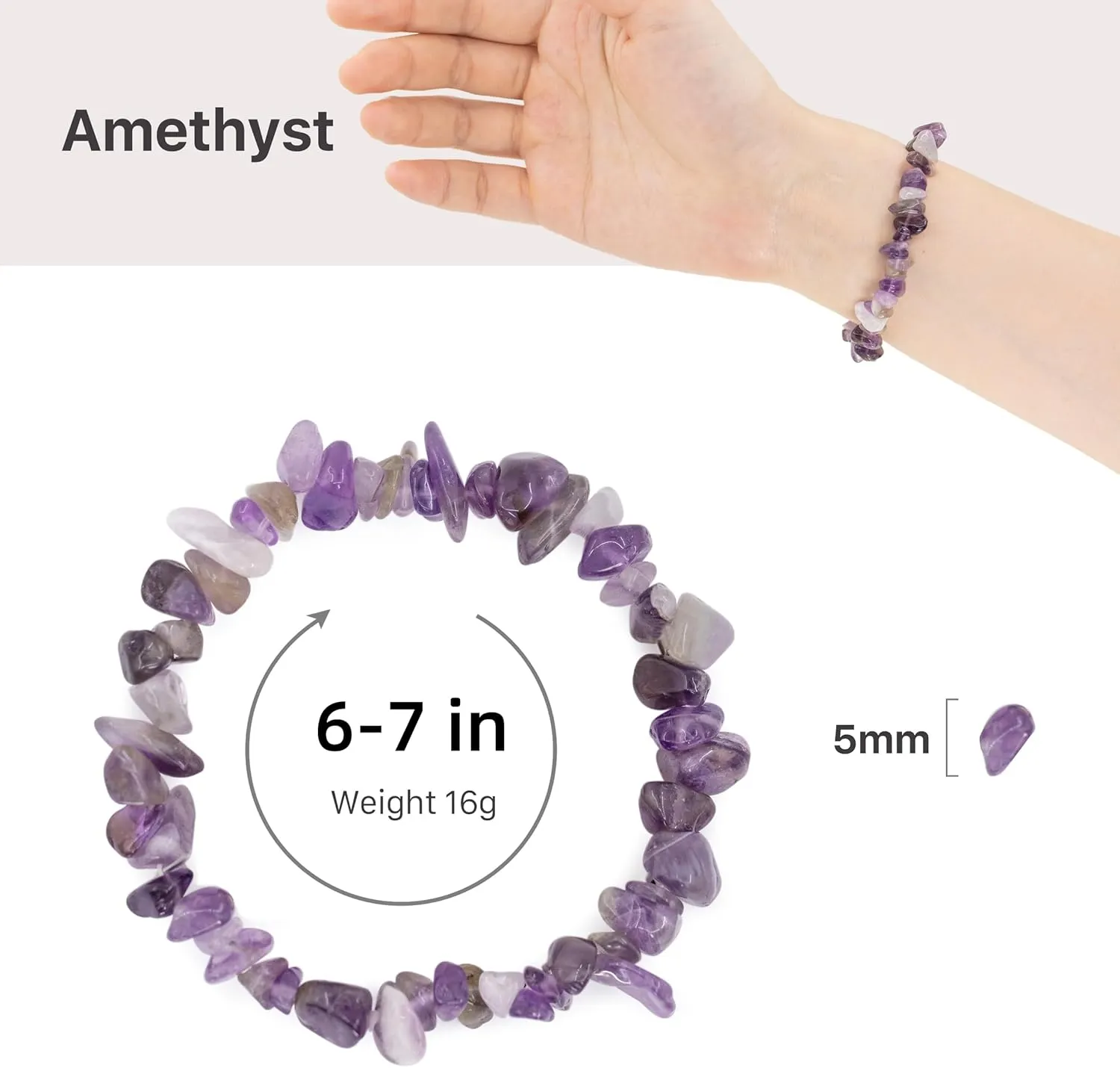 Natural Crystal Stone Bracelet with Healing Pendant Necklace Set Raw Stone Gemstone Gold Plated Open Adjustable Ring for Women's Jewelry Gift