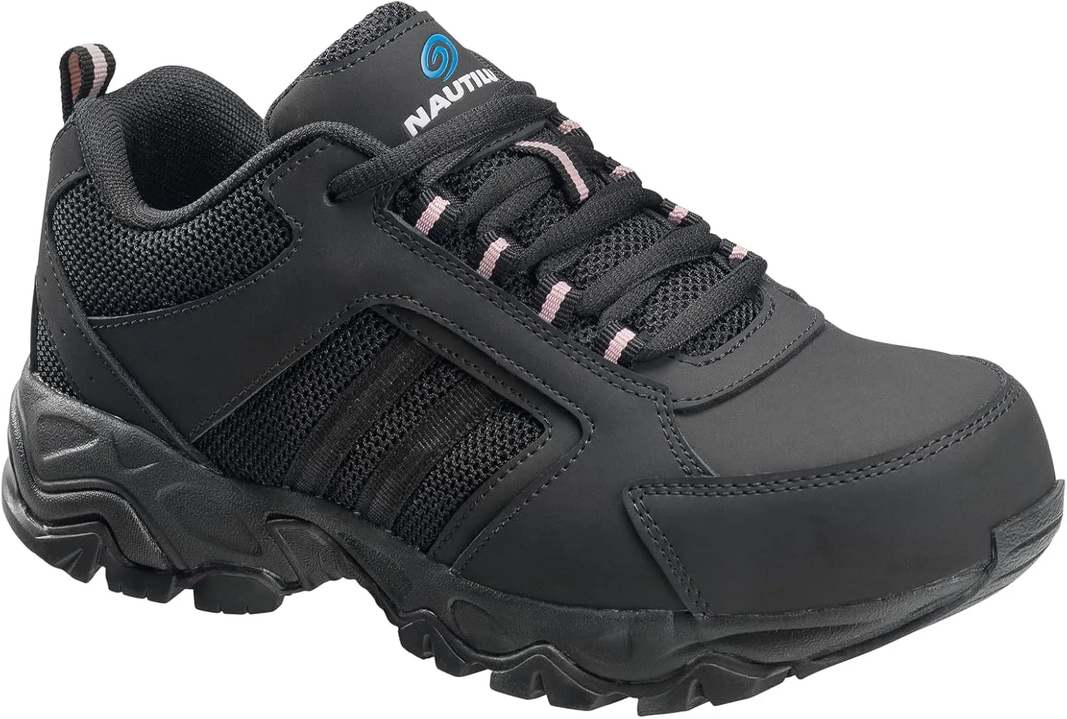 Nautilus Womens Black Leather Steel Toe 2152 Guard Sport Work Shoes 7 W