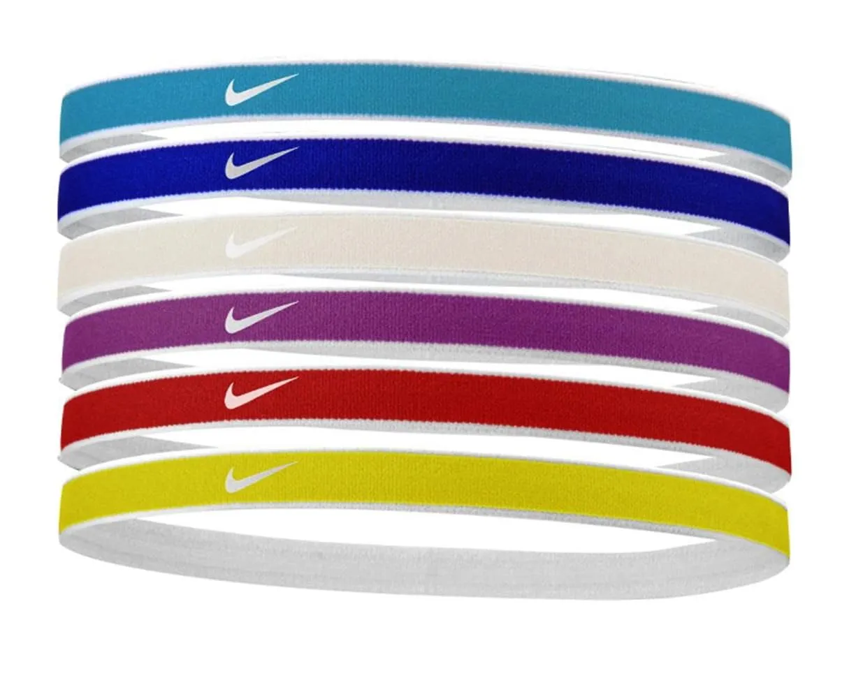 Nike SWOOSH SPORT HEADBANDS 6/PACK BALTIC BLUE/HYPER ROYAL/PHOTON DUST