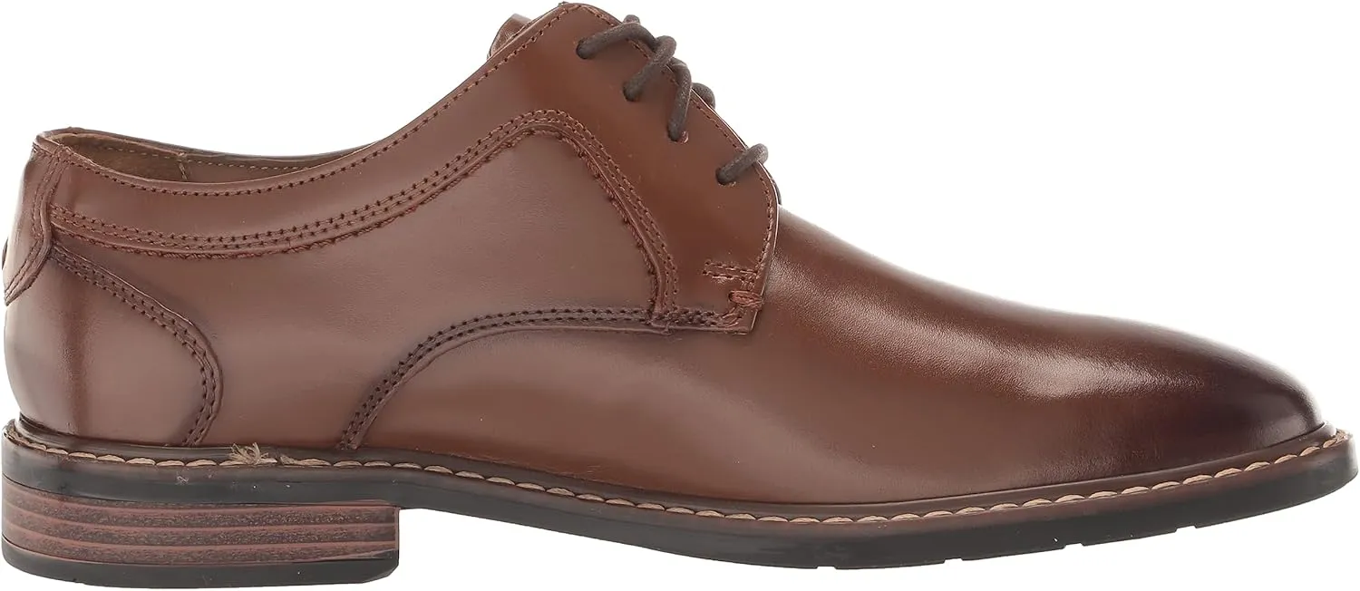 Nunn Bush Men's Hayden Plain Toe Oxford Dress Casual Leather Lace Up Shoes