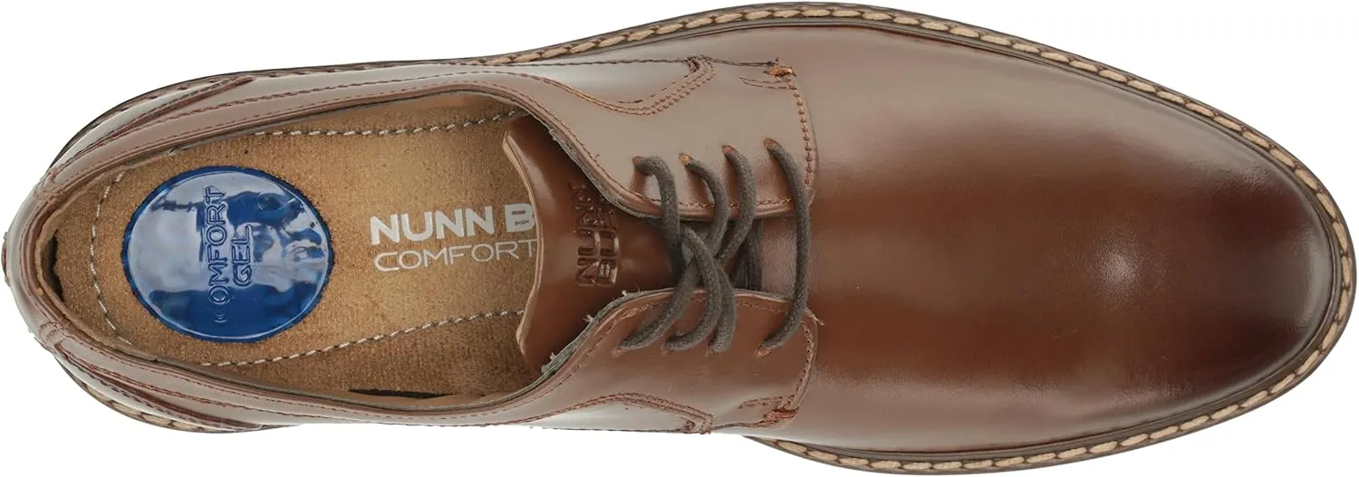 Nunn Bush Men's Hayden Plain Toe Oxford Dress Casual Leather Lace Up Shoes
