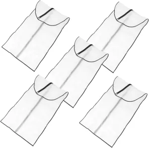 NUOBESTY 5pcs Peva Hanging Suit Bags for Closet Storage Dust Garment Bags for Coats and Dresses Lightweight and Portable Clothing Protectors Capacity Design for Travel and Organization