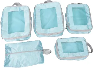 Organize Your Suitcase 5pcs Compression Packing Cubes Travel Storage Bag Set for Business Leisure