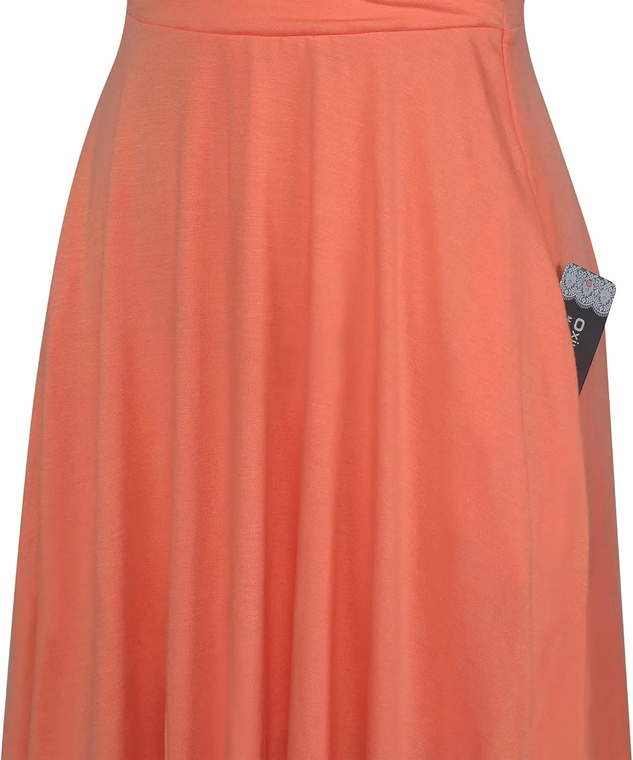 oxiuly Women's Vintage Dot V-Neck Cap Sleeve Casual Pockets Swing Tea Dress OX296