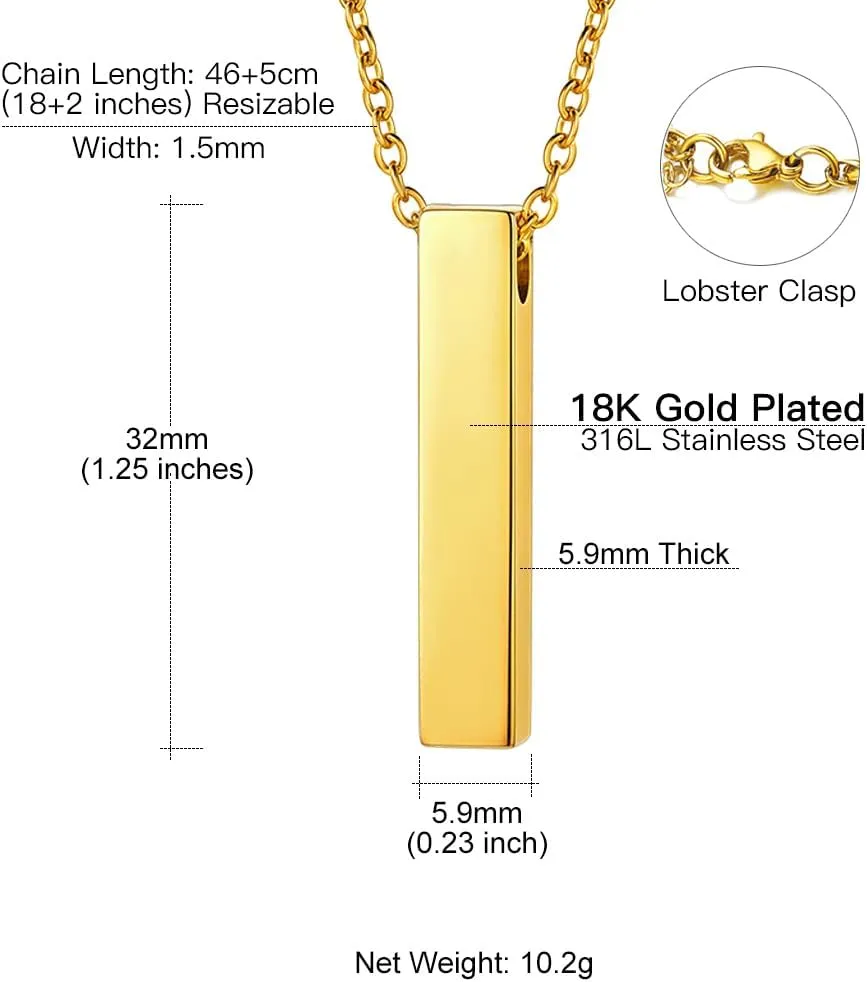 Personalized Cremation Jewelry Stainless Steel Moon Cat/Crucifix Cross/Tree of Life/Cylinder/Rectangle Keepsake Urn Pendants for Ashes, Custom Engraving Memorial Necklaces for Women Men