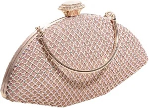 Pocadri Women Evening Handbag Rhinestone Crystal Clutch Purses Elegant Formal Evening Bag Party Bridal Clutch
