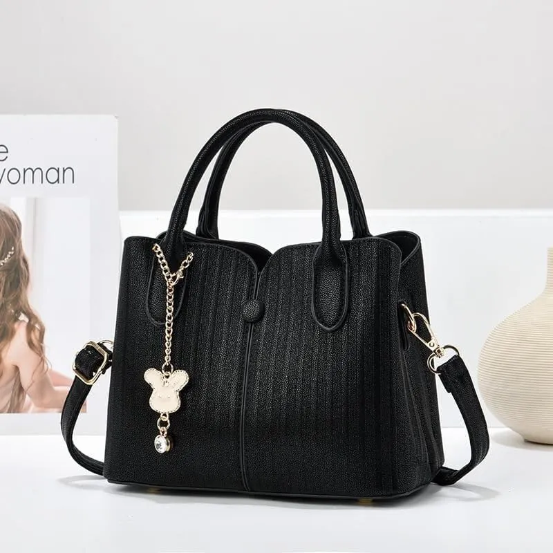 Portable Fashion Women's Shoulder Crossbody Bag Purses Leather Zipper Compartment Handbags Satchel Tote Wallets