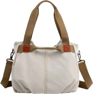 Purses for Women Crossbody Anti Theft Beach Tote Shoulder Bags for Summer Vacation Trendy Clutch Saddle Bag(White)