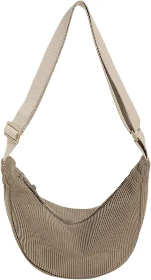 Purses for Women Crossbody Anti Theft Fashion Canvas Hippie Crossbody Bags Carry on Bag for Airplanes Women(Khaki)
