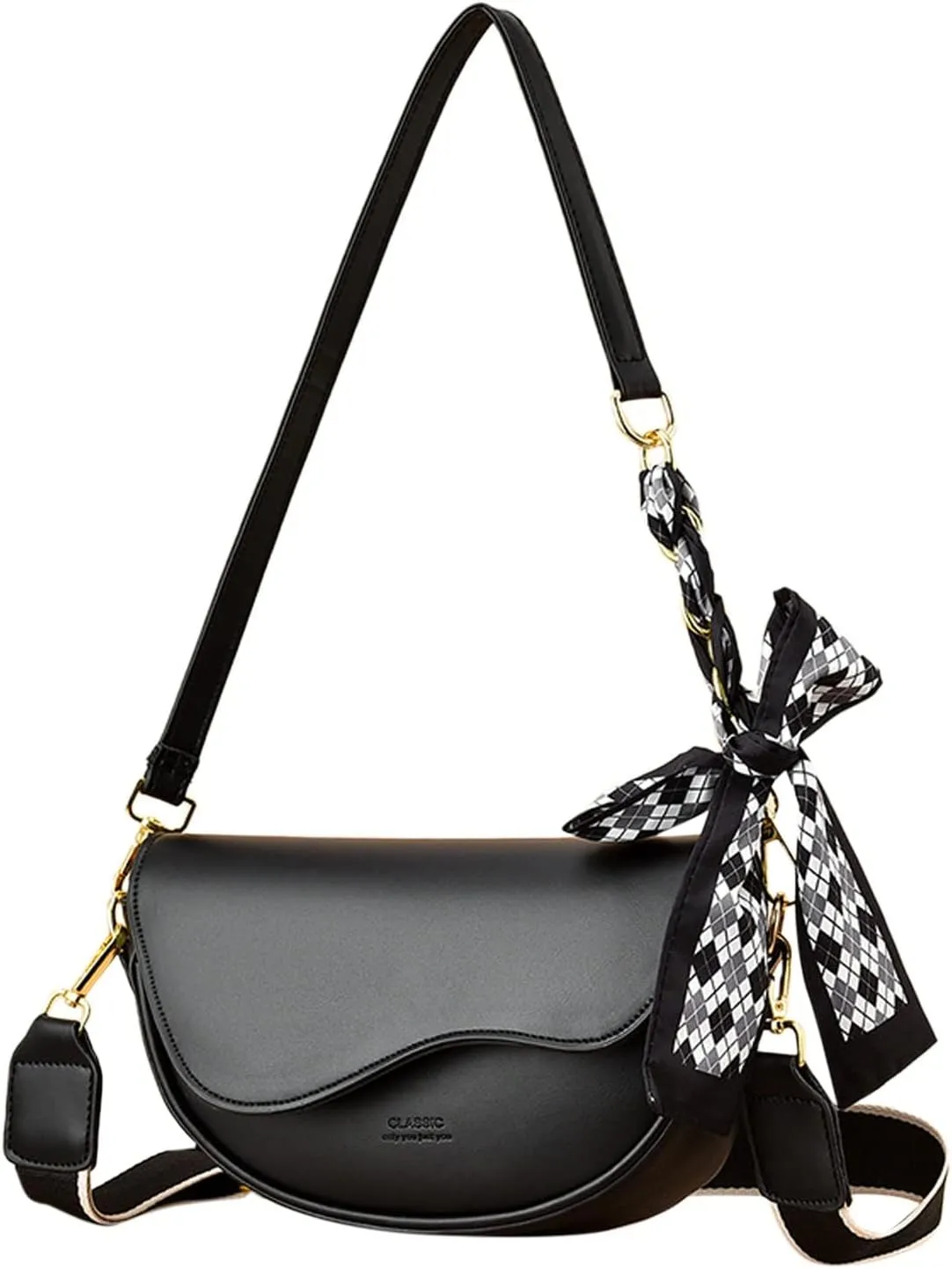 Purses for Women Crossbody Anti Theft Fashion Cotton Canvas Handbags Tote Purses Multi Compartment Purse(Black)