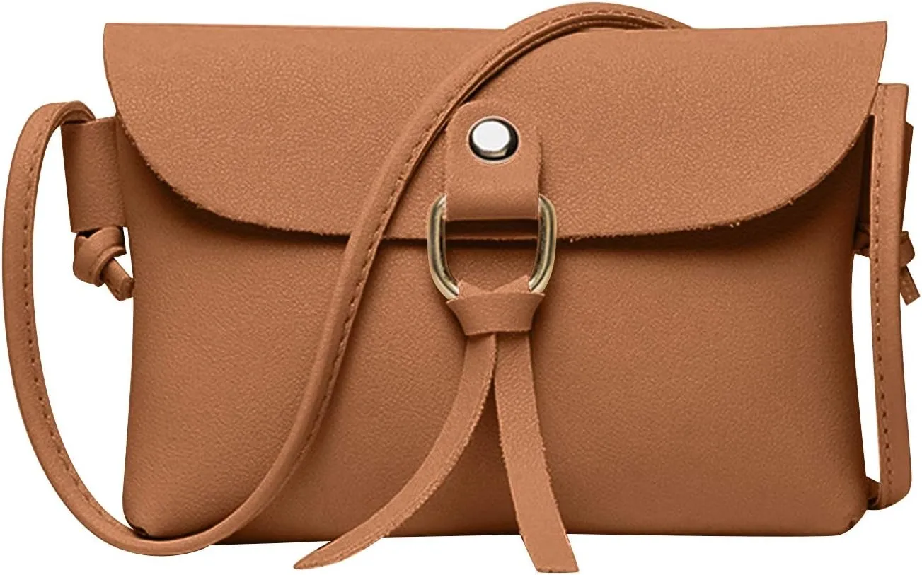 Purses for Women Crossbody Anti Theft Satchel Purses with Multi Zipper Pocket Cute Purse for Women Trendy(Brown)