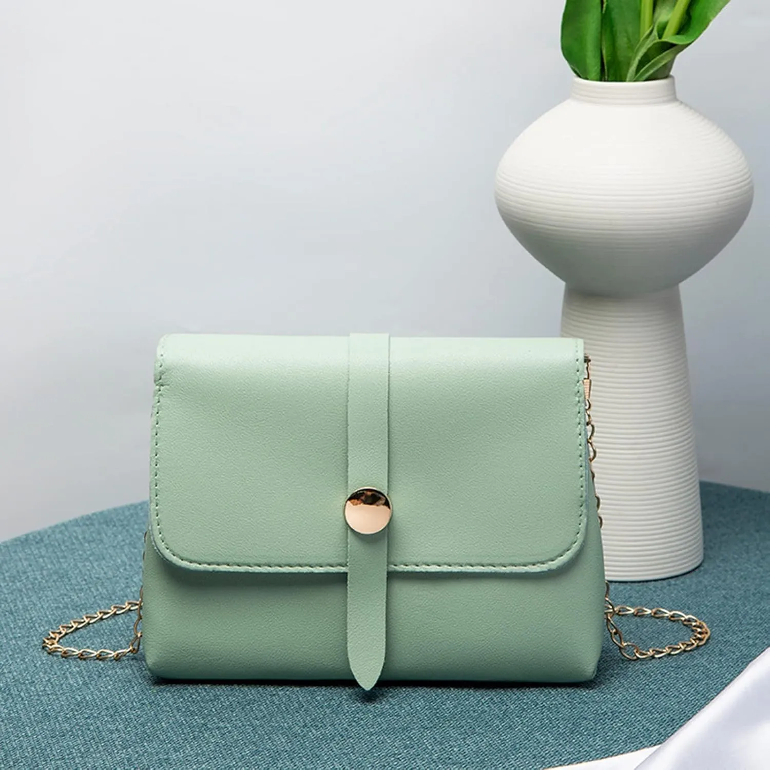 Purses for Women Crossbody Anti Theft Small Quilted Crossbody Bags for Women Retro Clutch Underarm Purse(Green)