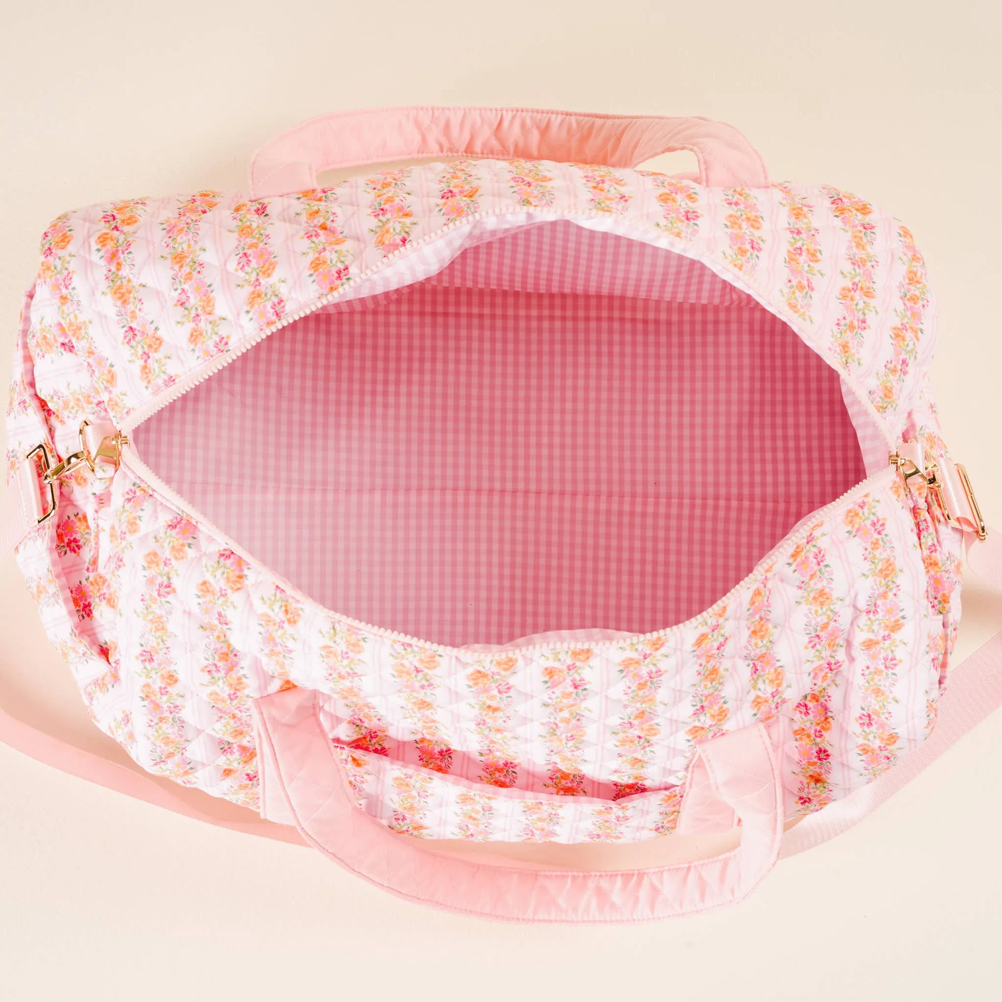 Quilted Weekender Bag - Petal Parade Pink