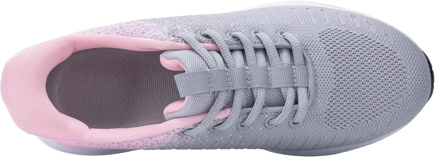Quseek Women's Slip on Walking Shoes Comfortable Air Running Tennis Shoes Athletic Gym Workout Jogging Fashion Sneakers US 6-11