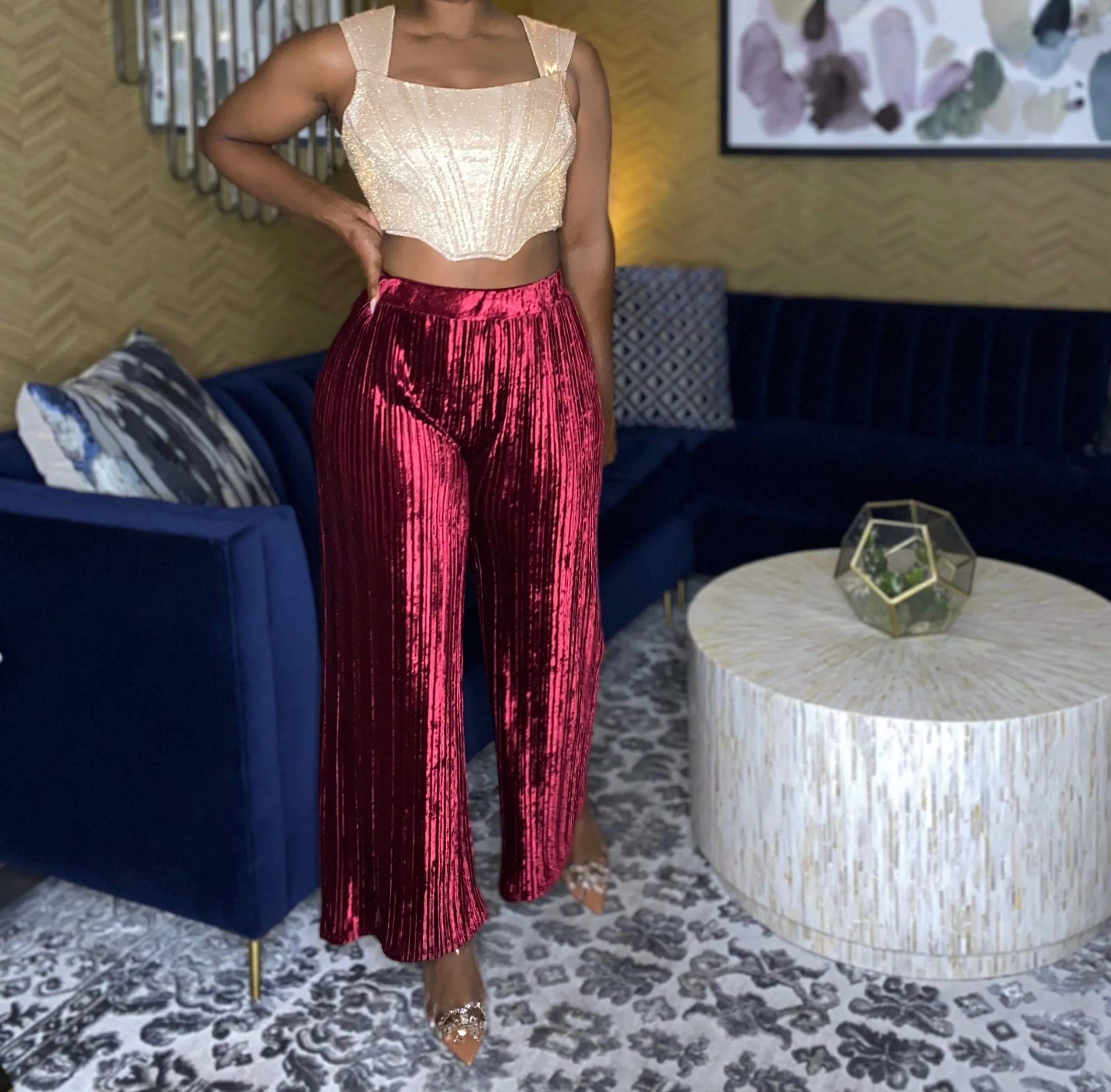 Ruby | velvet flares