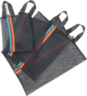 Set Of 4 Multipurpose Polyester Meshes Storage Bags For Clothes And Accessories Ideal For Travel And Home Organization
