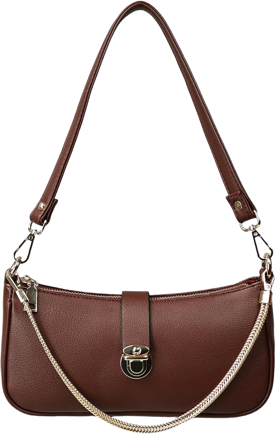 Shoulder Bag for Women Vegan Leather Handbag for Work Trendy Shoulder Purses Small Tote Bag