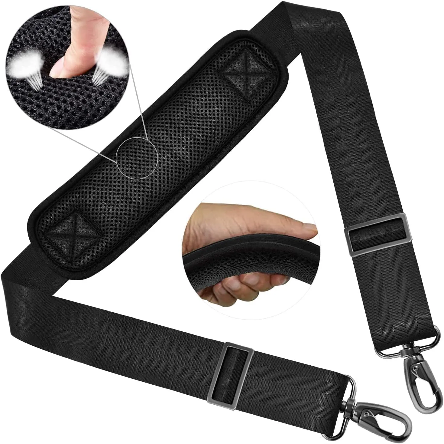Shoulder Strap for Bag Replacement Shoulder Strap for Laptop Duffel Bag Carry Strap Adjustable Belt Computer Bag Belt Briefcase Messenger Bag Shoulder Strap Replace Violin Case Strap Laptop Bag Strap