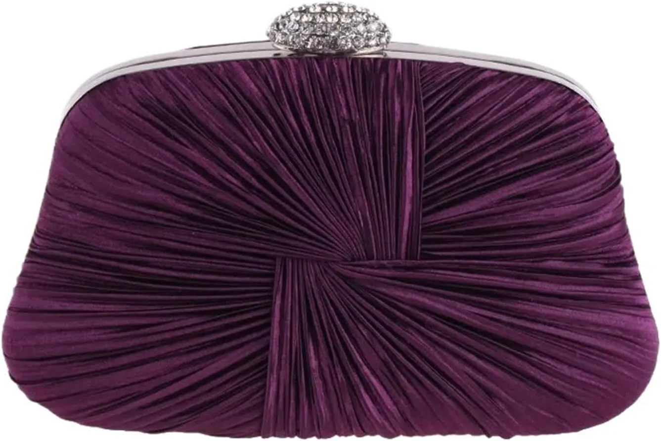 Silver Women's Square Party Clutch Wedding Evening Female Clutches Purse Luxury