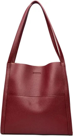 Simple Solid Color PU Leather Shoulder Bag Large Capacity PU Leather Handbag Crossbody Bags Bulk Canvas Tote Bags