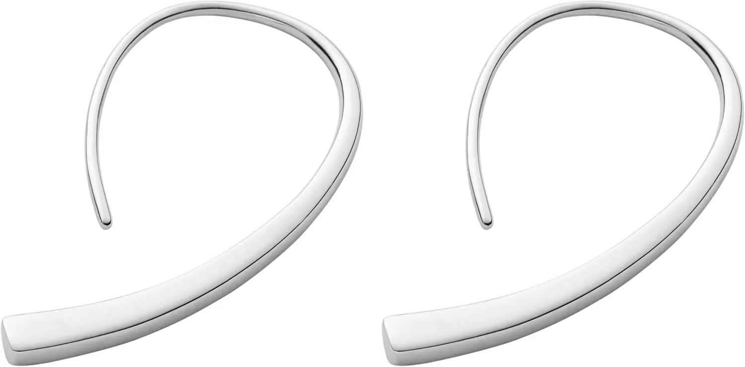 Skagen Women's Minimalist Silver, Rose Gold or Gold Tone Stainless Steel Drop Earrings