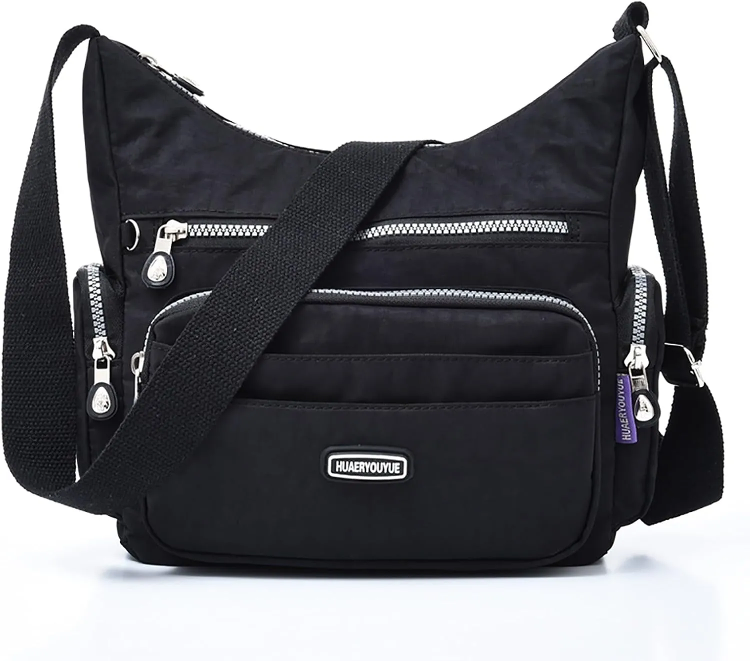 Sling Bags for Women Anti Theft Travel Waterproof Nylon Crossbody Bags for Woman Trendy Clear Fanny Pack(B)