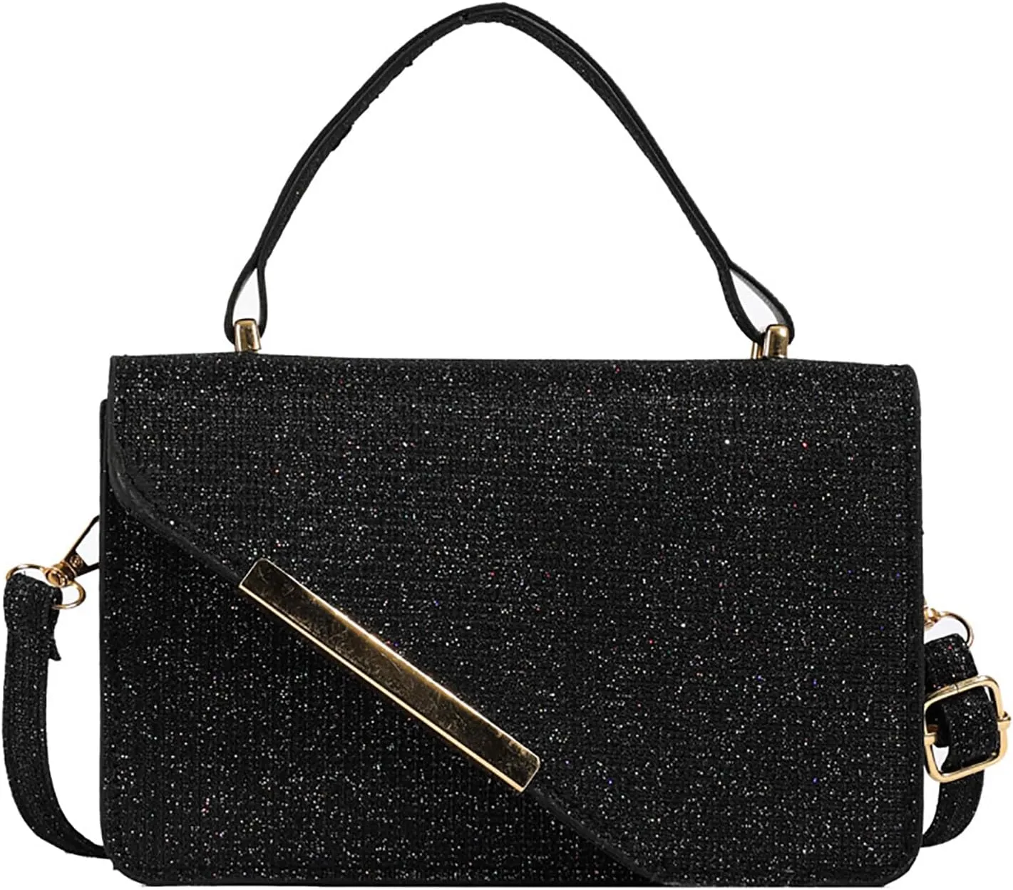 Small Crossbody Bags Sparkly Purse for Women, Evening Handbags Formal Clutch Purses with Removable Strap