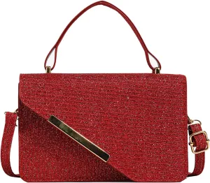 Small Crossbody Bags Sparkly Purse for Women, Evening Handbags Formal Clutch Purses with Removable Strap