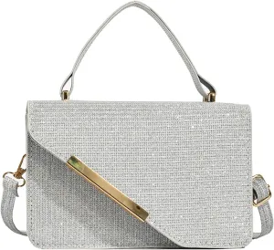Small Crossbody Bags Sparkly Purse for Women, Evening Handbags Formal Clutch Purses with Removable Strap