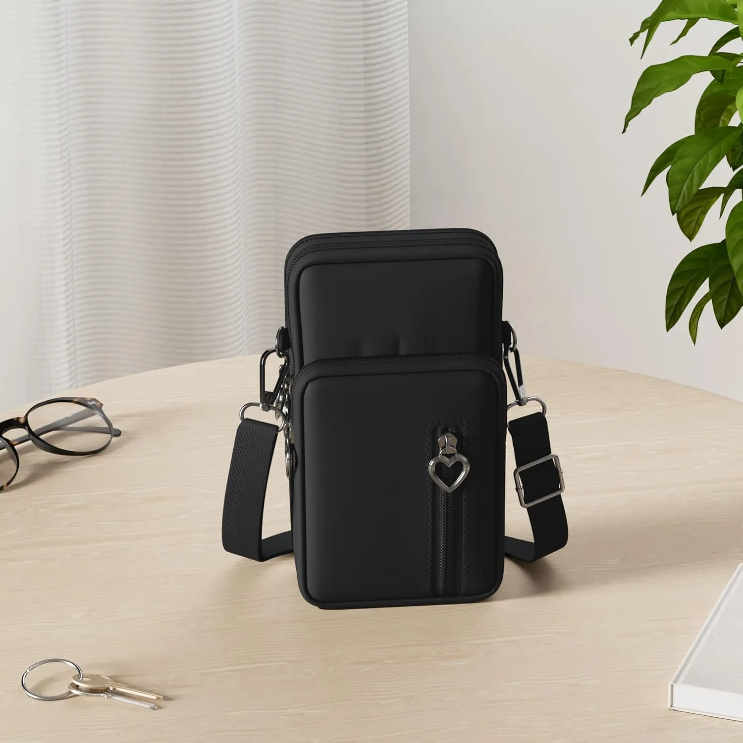Small Crossbody Wallet Phone Bag Women Mini Crossbody Purse Cell Phone Shoulder Bag Mini Wallet Over Shoulder Strap