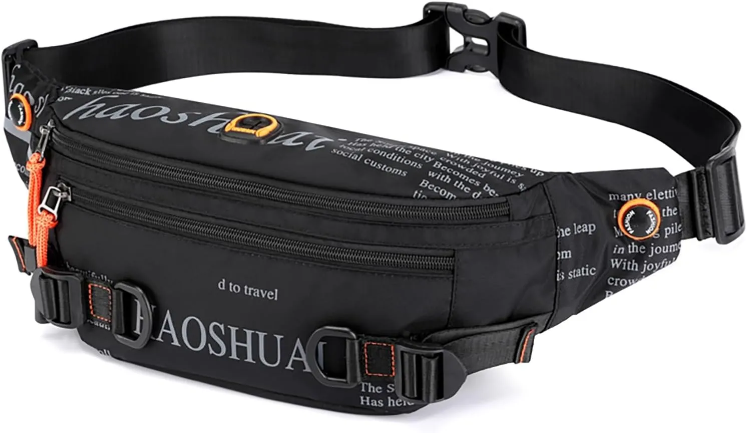 Sports Fanny Pack for Women Men,Casual Large Capacity Waist Wallet Bag, Adjustable & Waterproof Bum Belt Pouch for Travel,Running,Shopping,Hiking,Dog Walking,Cycling,Climbing