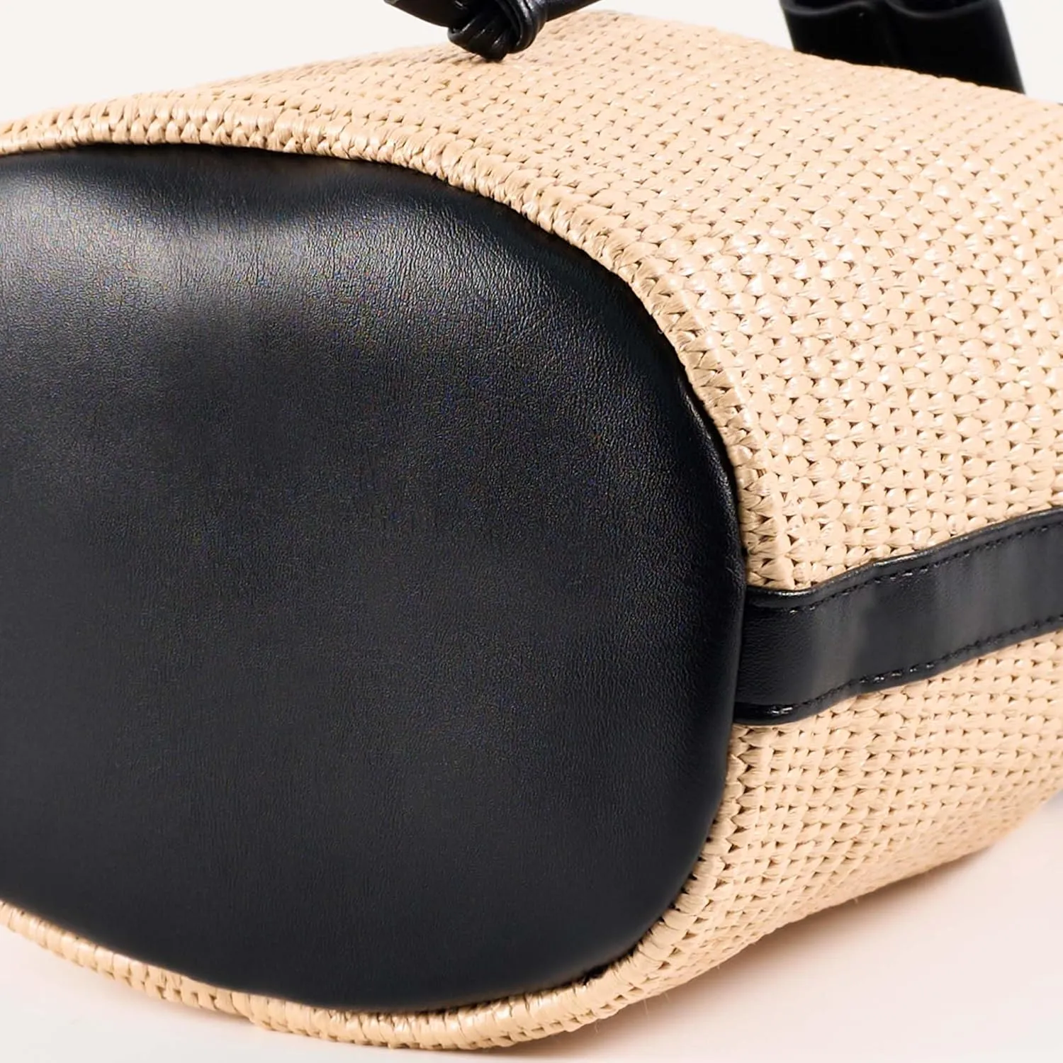 Straw Crossbody Bag for Women,Summer Beach Vacation Bag,Boho Woven Shoulder Handbag,with Canvas Strap,for Work Travel