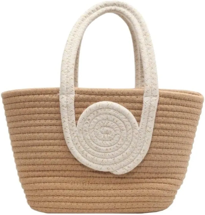 Straw Shoulder Bag For Women,Beach Tote Bag,Large Capacity Woven Purse Weave Straw Bag Holiday Bucket Bag Travel Tote Purse