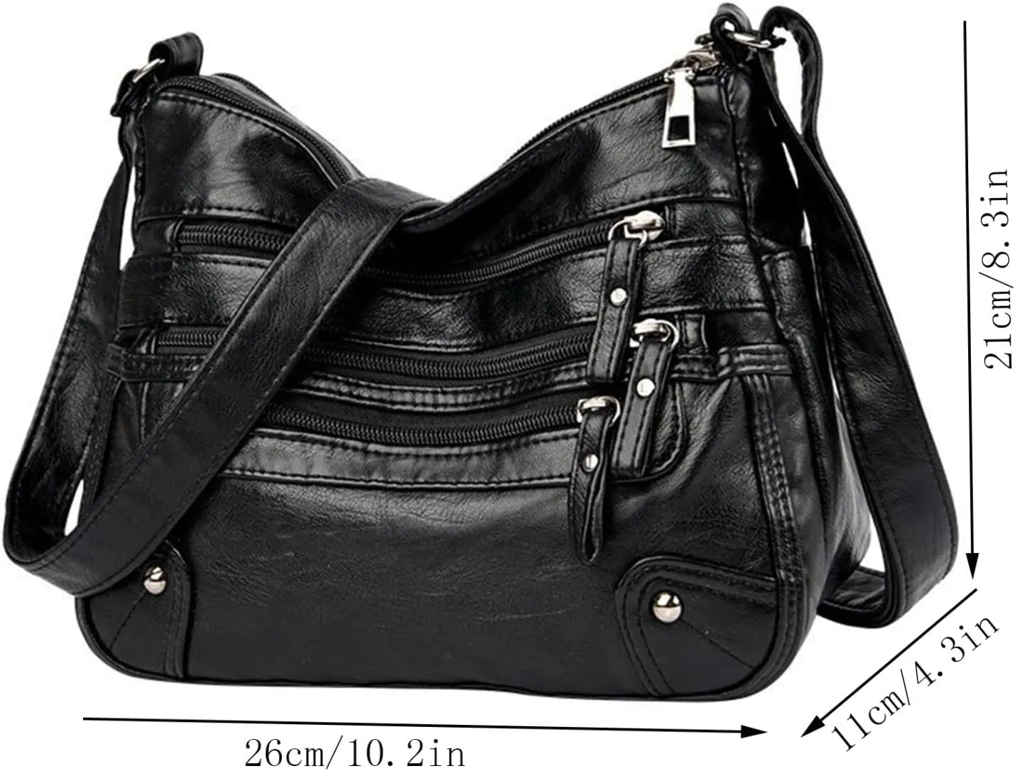 Summer Purses for Women 2025 Crossbody Retro Studded Crossbody Bags Small Shoulder Purses Travel Bag with Zipper(Coffee)