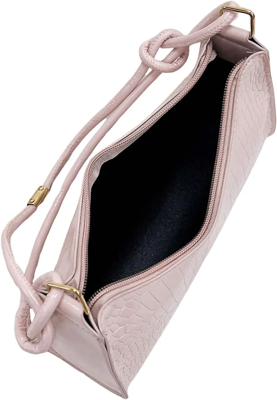 SweatyRocks Women's Crocodile Embossed Shoulder Handbag Small Clutch Purse PU Leather Square Bags