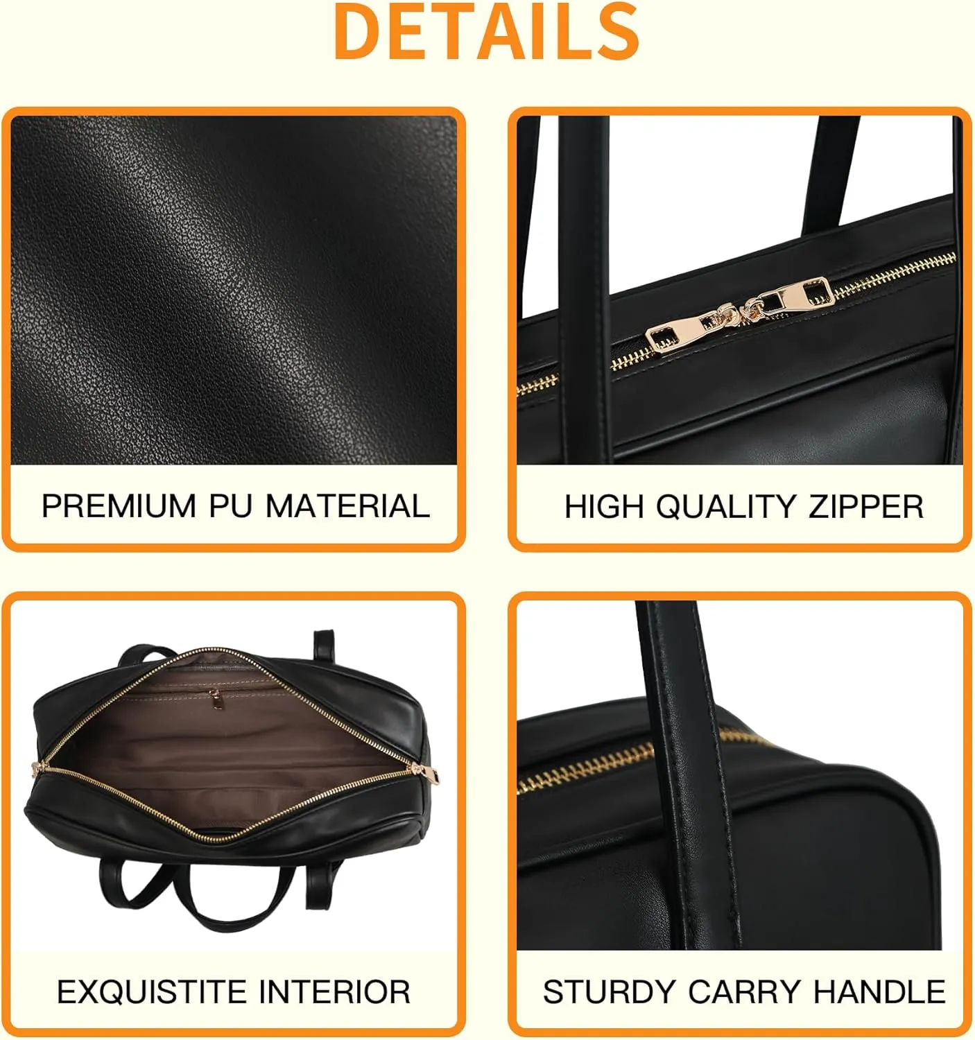 Swing Bag Shoulder Bags Purses for Women Vegan Leather Small Handbags with Zipper