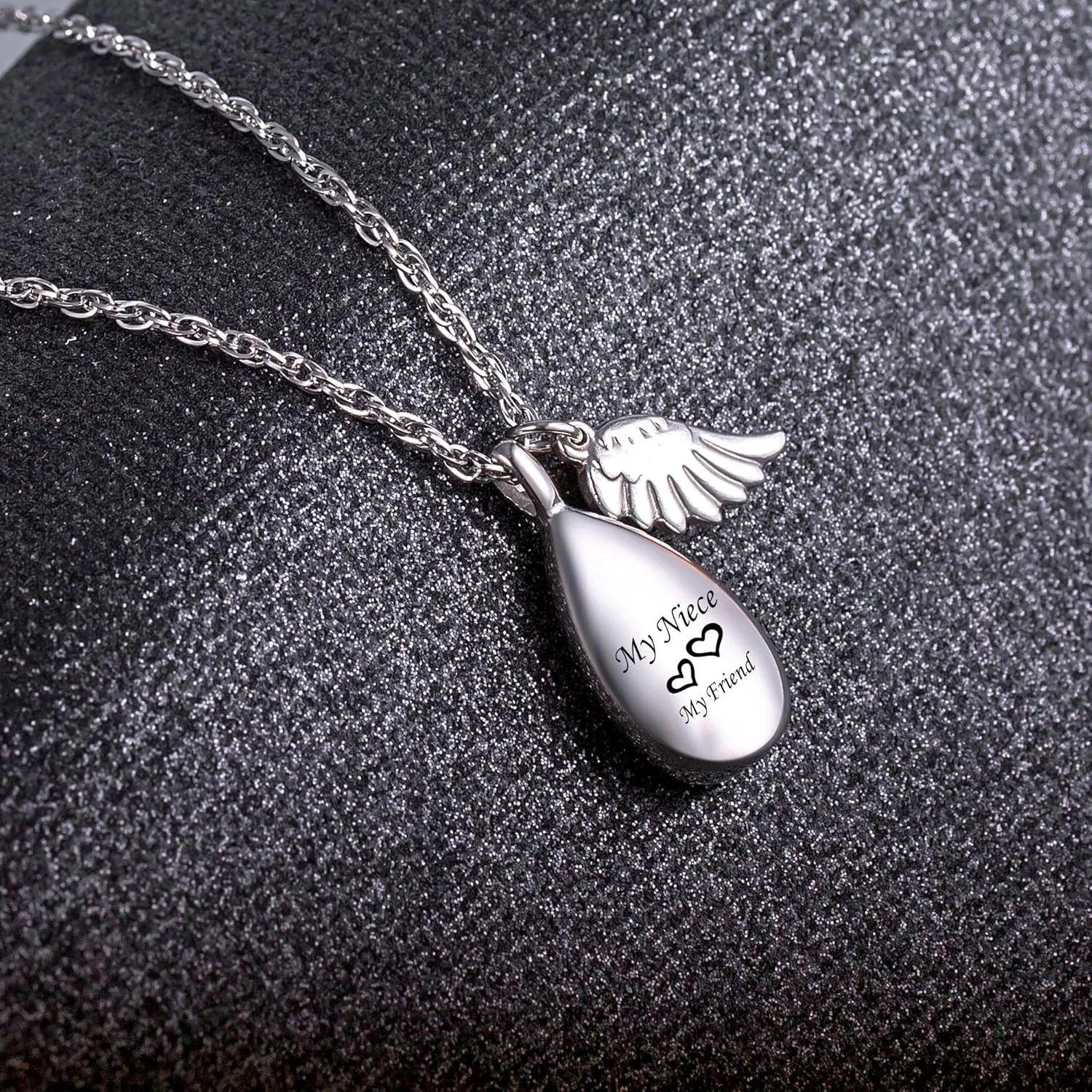 Teardrop Urn Necklace for Ashes Memorial Keepsake for Women Ashes Necklace Cremation Urn Necklace for Ashes Memorial Jewelry Teardrop Sympathy Gift