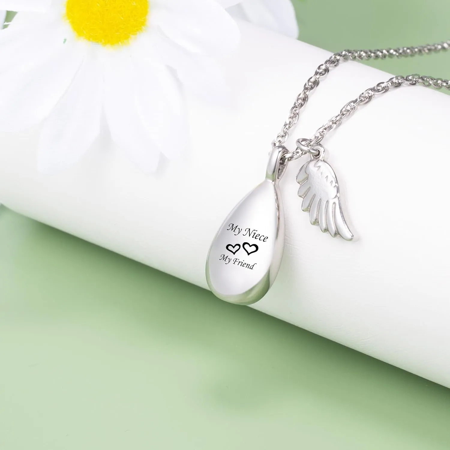 Teardrop Urn Necklace for Ashes Memorial Keepsake for Women Ashes Necklace Cremation Urn Necklace for Ashes Memorial Jewelry Teardrop Sympathy Gift