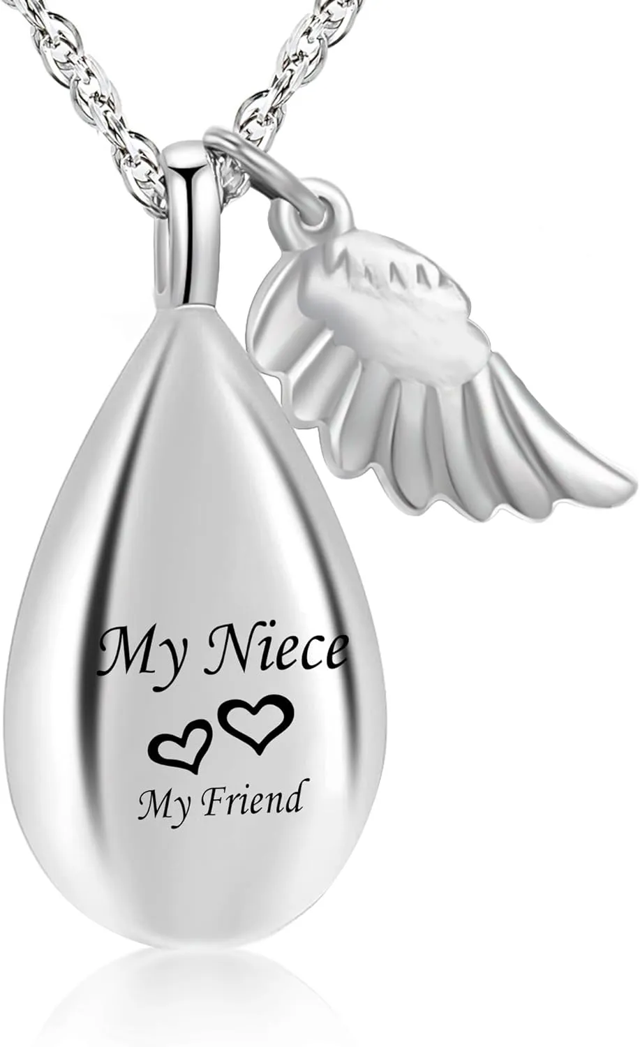 Teardrop Urn Necklace for Ashes Memorial Keepsake for Women Ashes Necklace Cremation Urn Necklace for Ashes Memorial Jewelry Teardrop Sympathy Gift
