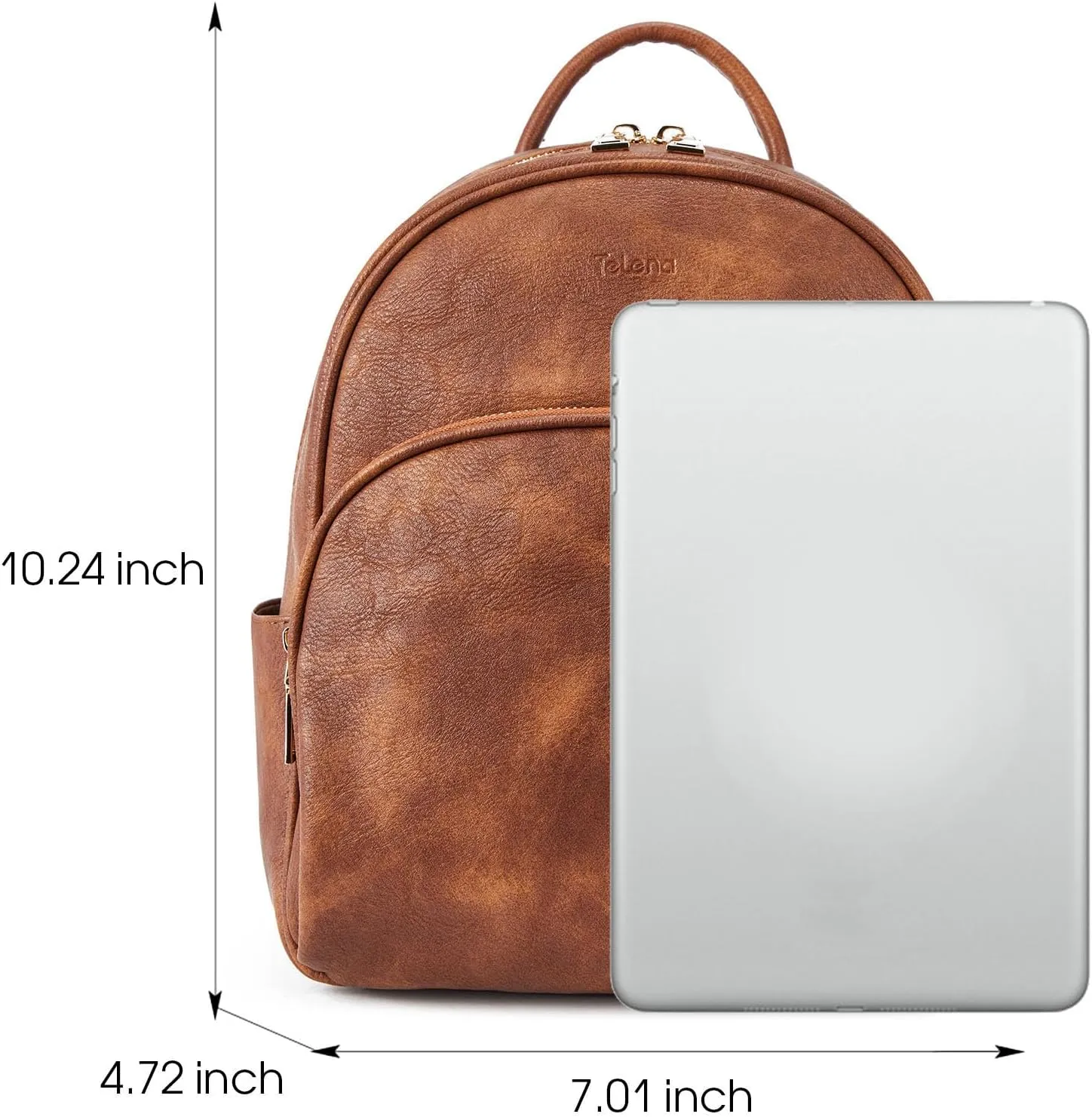 Telena Small Backpack Purse for Women Girls Cute Mini Leather Backpack Travel Shoulder Bags