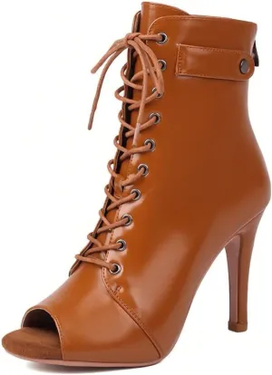 TINRYMX Womens Latin Dance Shoes Lace up Dance Heels Jazz Tango Ballroom Salsa Dance Shoes,Model-DS02