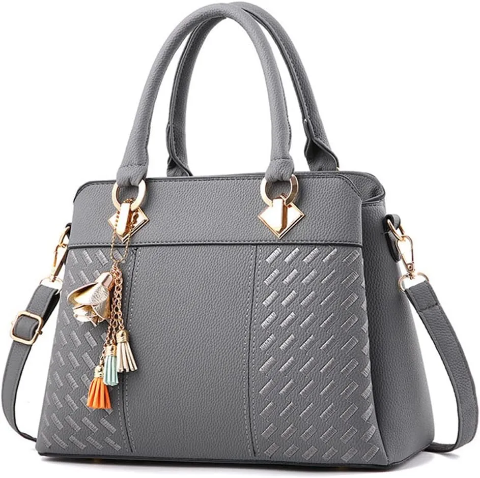 Top Handle Satchel Bag for Women Stylish Shoulder Tote Purse Crossbody Genuine Leather Bags for Casual or Workwear