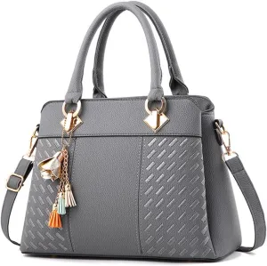 Top Handle Satchel Bag for Women Stylish Shoulder Tote Purse Crossbody Genuine Leather Bags for Casual or Workwear