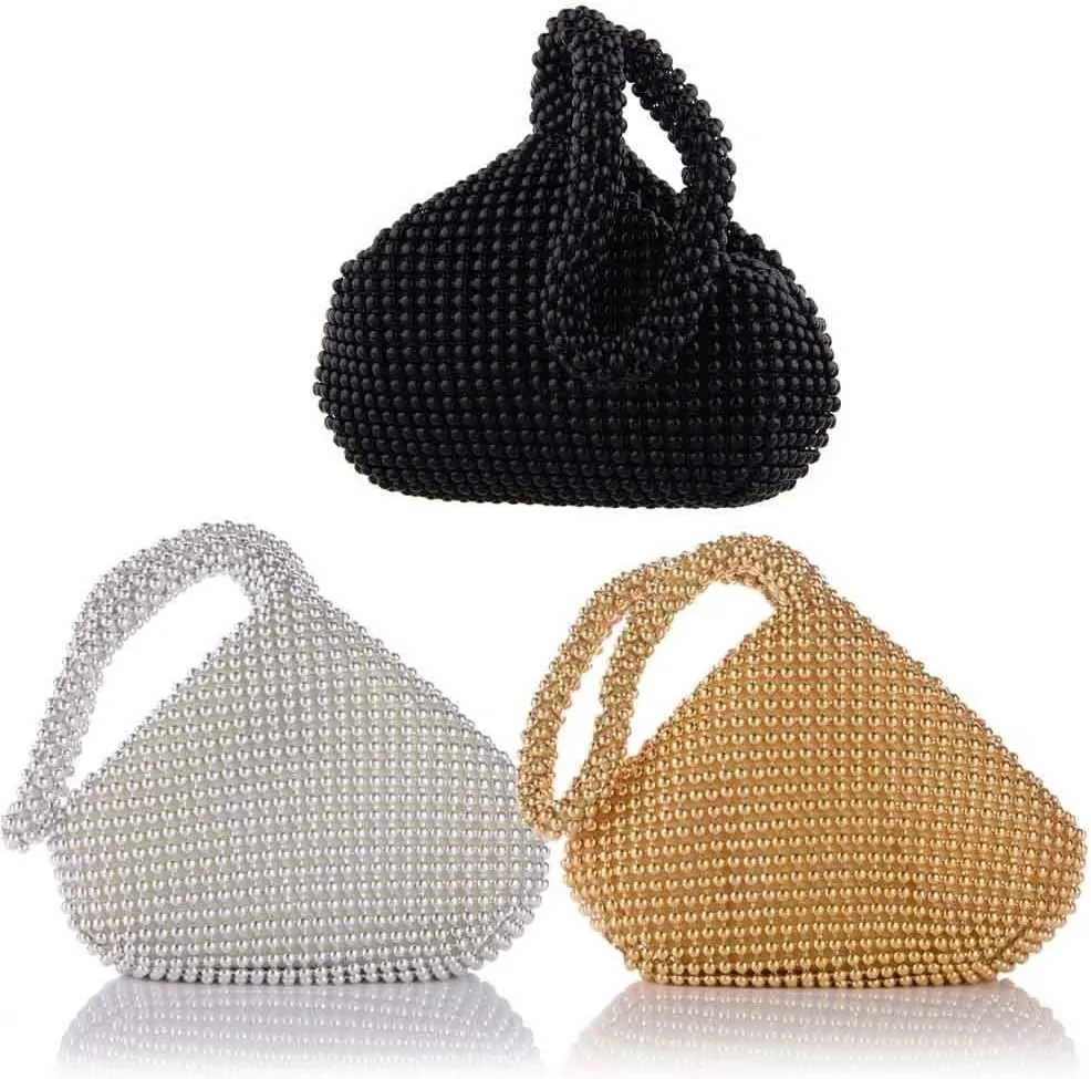 TOPCHANCES 3D Flower Elegant Satin Clutches Evening Handbags Wedding Clutch