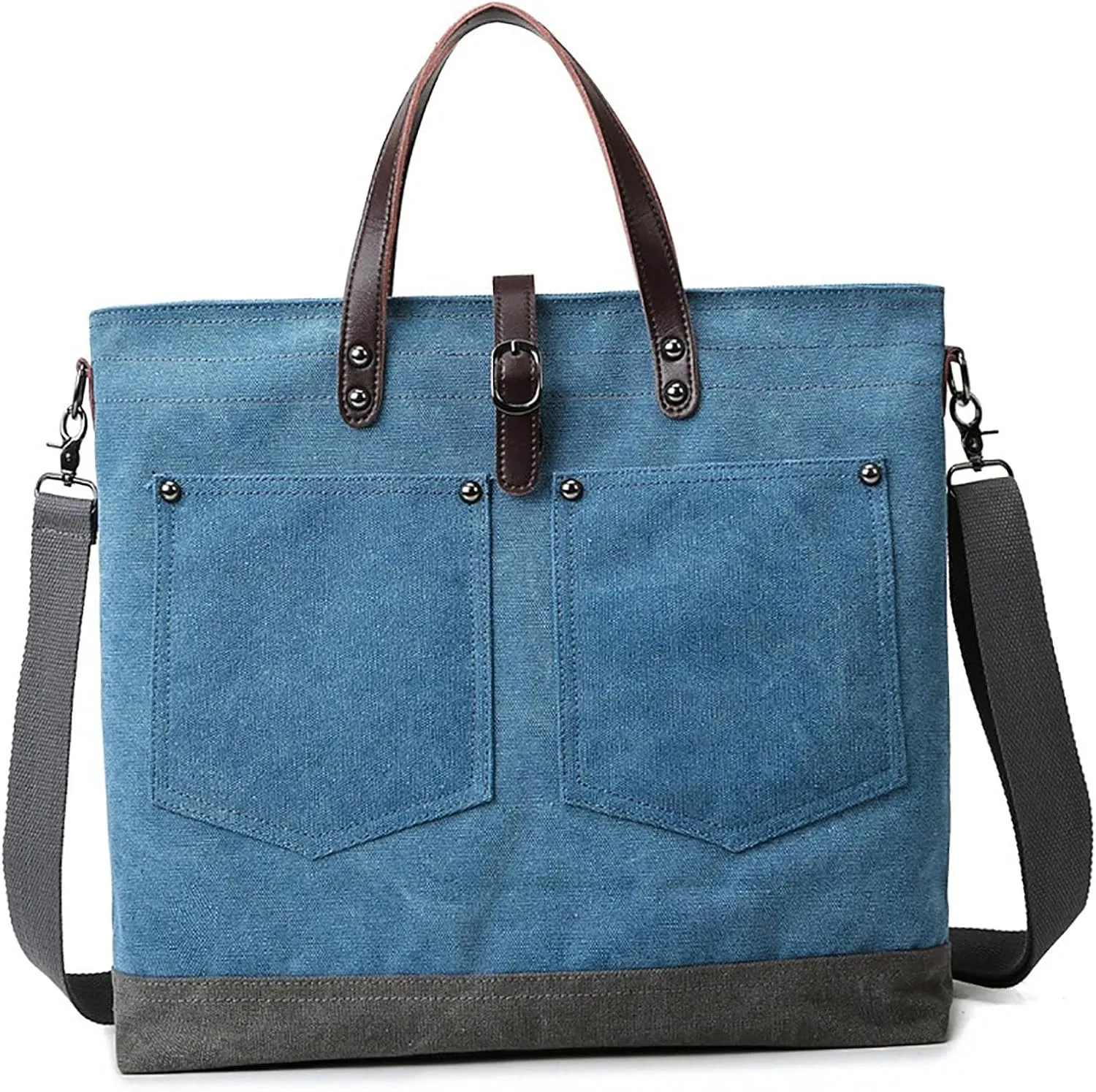 Tote Bags Purse for Women Waterproof Nylon Crossbody Bags for Woman Trendy Carry Options for Work and Daily Use(Blue)