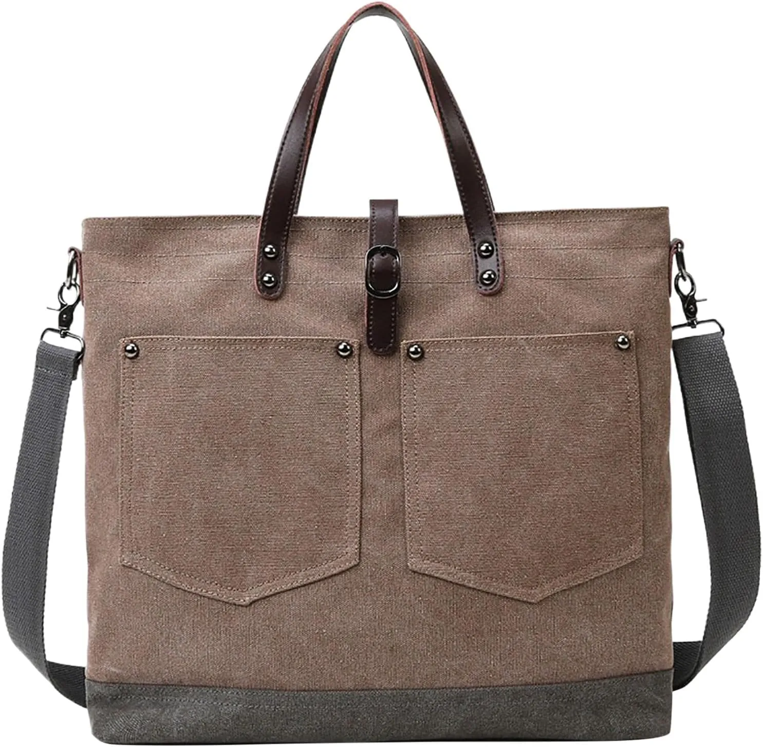 Tote Bags Purse for Women Waterproof Nylon Crossbody Bags for Woman Trendy Carry Options for Work and Daily Use(Coffee)