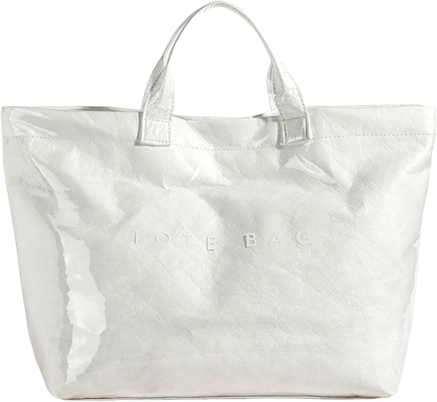 Tote Bags Retro Letter Casual Hundred Handbag Minimalist Transparent Simple Large Capacity Bags Female Womens Tote Bag