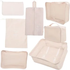 Travel Accessories Bag 7pcs Packing Cubes for Suitcase Luggage Organizer Prevent Wrinkles Sturdy Material