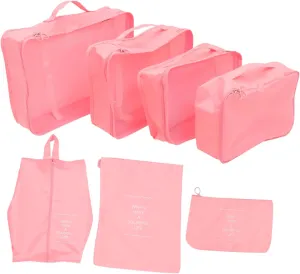 Travel Accessories Bag 7pcs Packing Cubes Suitcase Pouches Luggage Organizer Packing Bags