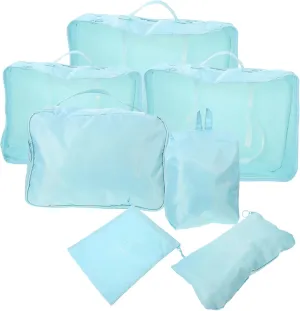 Travel Organizers Set 7pcs Packing Cubes Suitcase Organizer Bags Pouch Bag for Toiletries